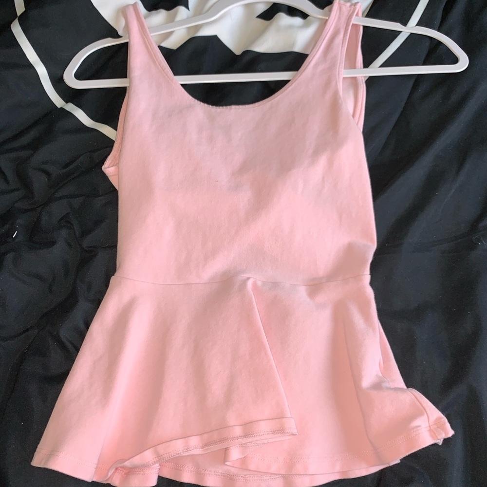 Light pink peplum top